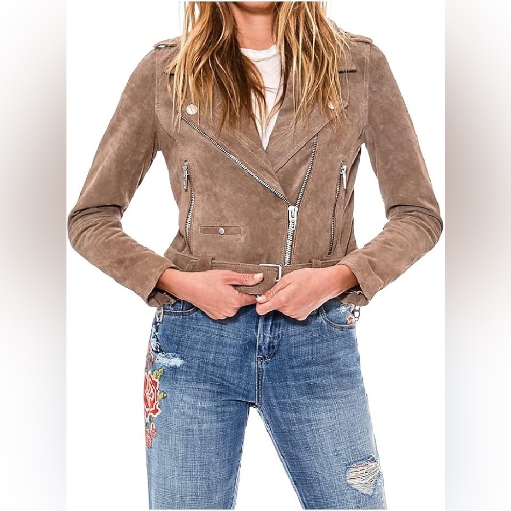 Blank NYC Suede Moto Jacket